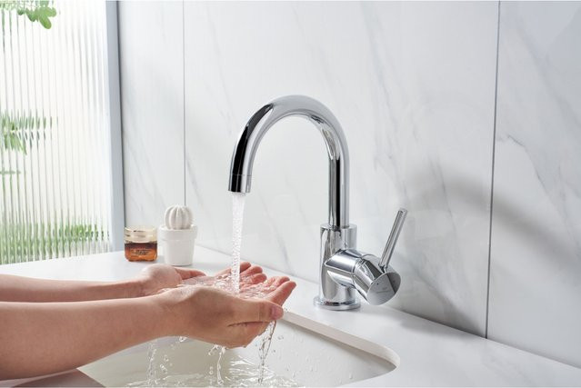 WELLBAD Waschtischmischer STARLIGHT aus Messing in Chrom Silber für dein Badezimmer - Bild 1