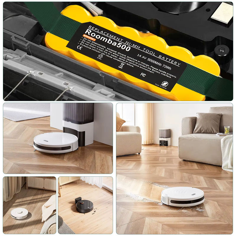 Bonacell Ersatzakku für iRobot Roomba 500 600 700 800 Serie, Li-Ion, 14,4 V, 5,0 Ah - Bild 4
