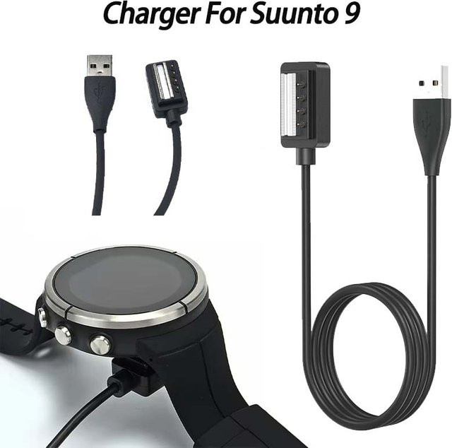 Suunto USB-Ladekabel, Schwarz, für Suunto Spartan Sport Wrist HR Ultra und Suunto 9 - Bild 1