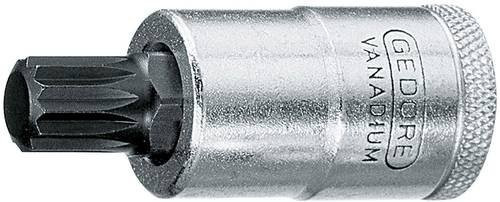 Gedore Steckschlüsseleinsatz INX 19 1/2 Zoll Innen-Vielzahn M5 L 55 mm in Silber aus Edelstahl - Bild 1