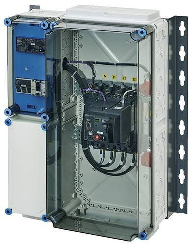 Hensel PV-Freischaltstelle 70kVA, 4-polig mit Leitungsschutzschalter und Netznachschaltung, Wandmontage, Kunststoff, Weiß - Bild 1