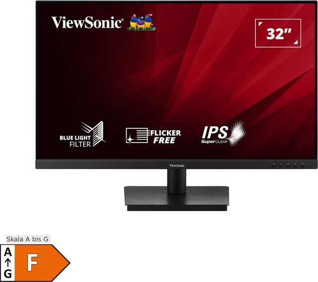 Viewsonic VA3209-2K-MHD LED-Monitor Quad HD, 81,3 cm, Schwarz - Bild 1