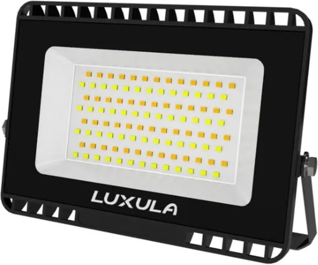 LUXULA LED-Strahler CCT Flutlichtstrahler für den Außenbereich in Schwarz mit 50W und 5000lm, IP65 wasserdicht - Bild 1