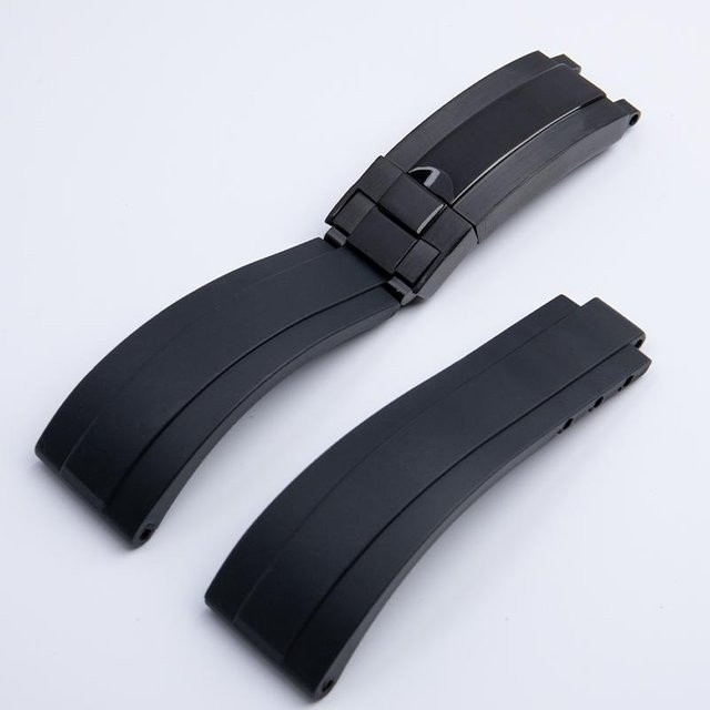 ONE Uhrenarmband Silikon, 20 mm, grau, Herren - Bild 1