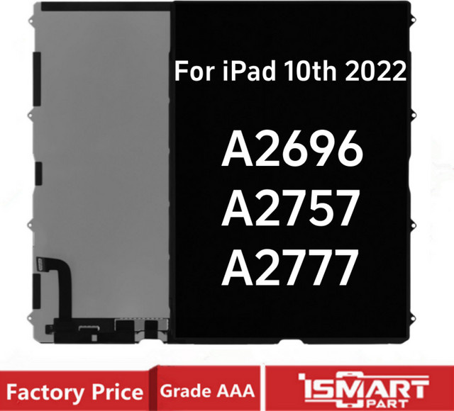 Apple LCD Display Screen Ersatzpanel für iPad 10. Generation 2022, Farbe: Schwarz, kompatibel mit A2696, A2757, A2777 - Bild 1