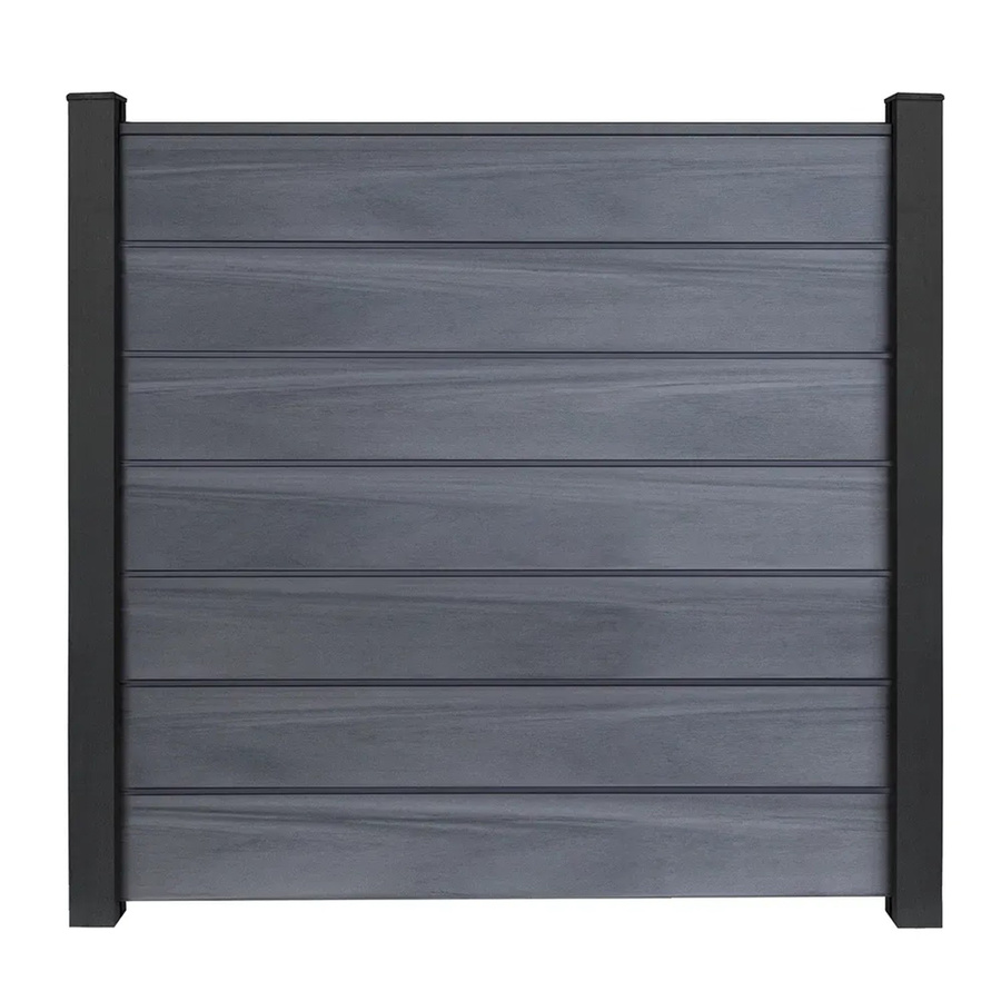 GroJaSolid Grande Premium Sichtschutz aus Bambus-Polymer-Composite in Steingrau, B/H: 180 x 180 cm - Bild 2