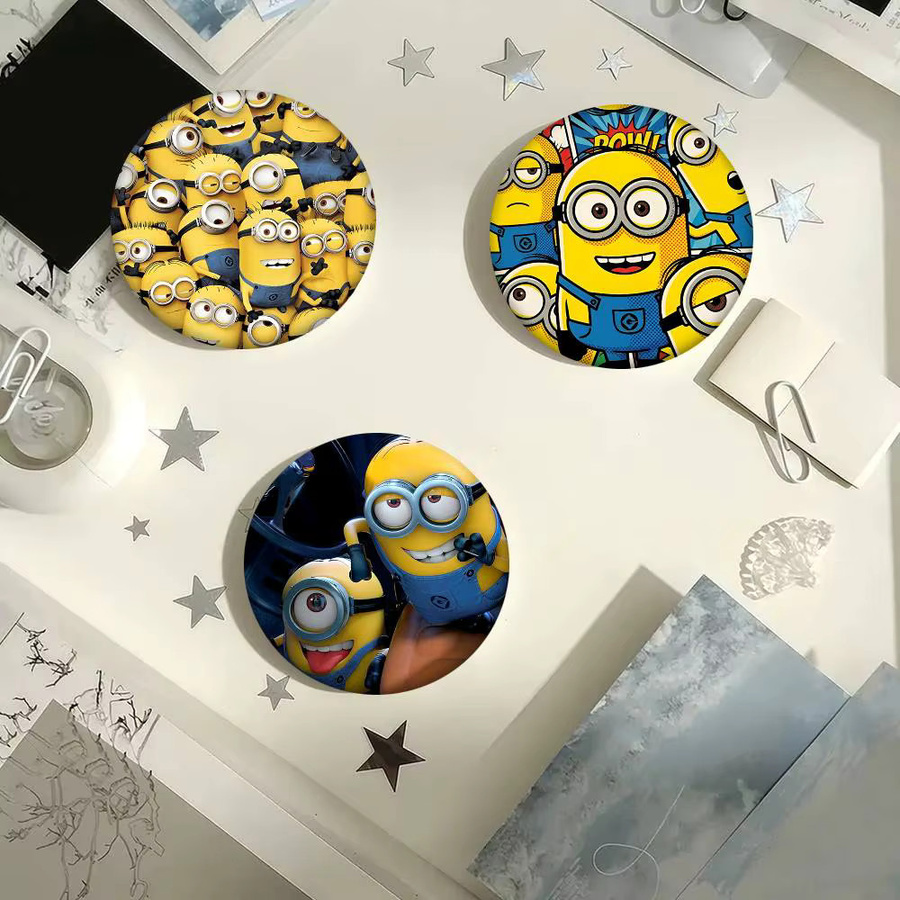 Brosche M-Minions, Runde Anstecknadel, Bunt - Bild 5