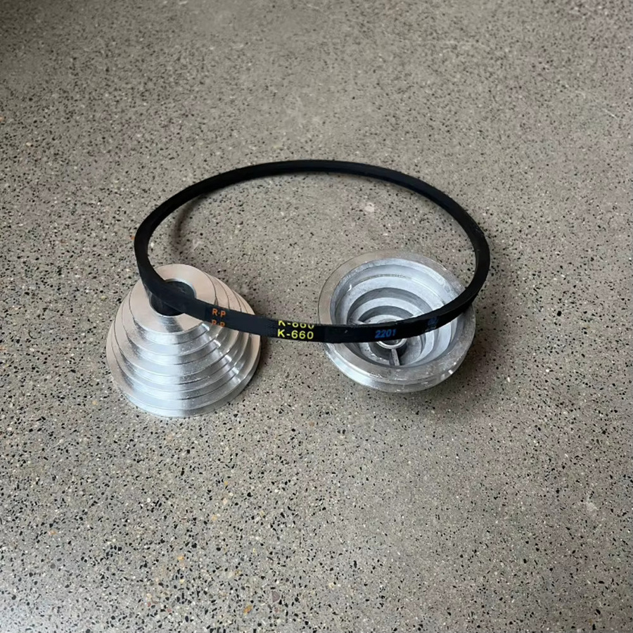 DAZZLEEX K660 Gummiband-Riemenscheibe für Motorantrieb und Bohrmaschinen in Schwarz - Bild 4