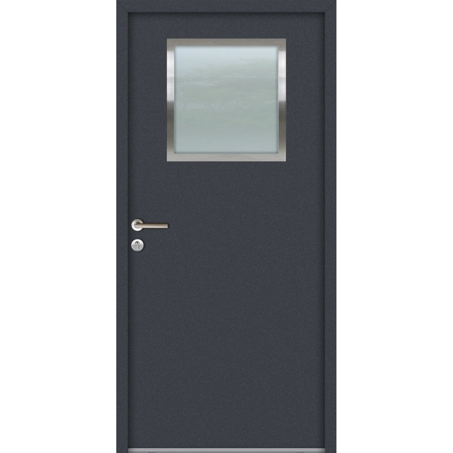 FM Türen NBT56 Modell K01 Stahltür in Anthrazit, Ausführung Links, B: 100 cm, H: 210 cm - Bild 2