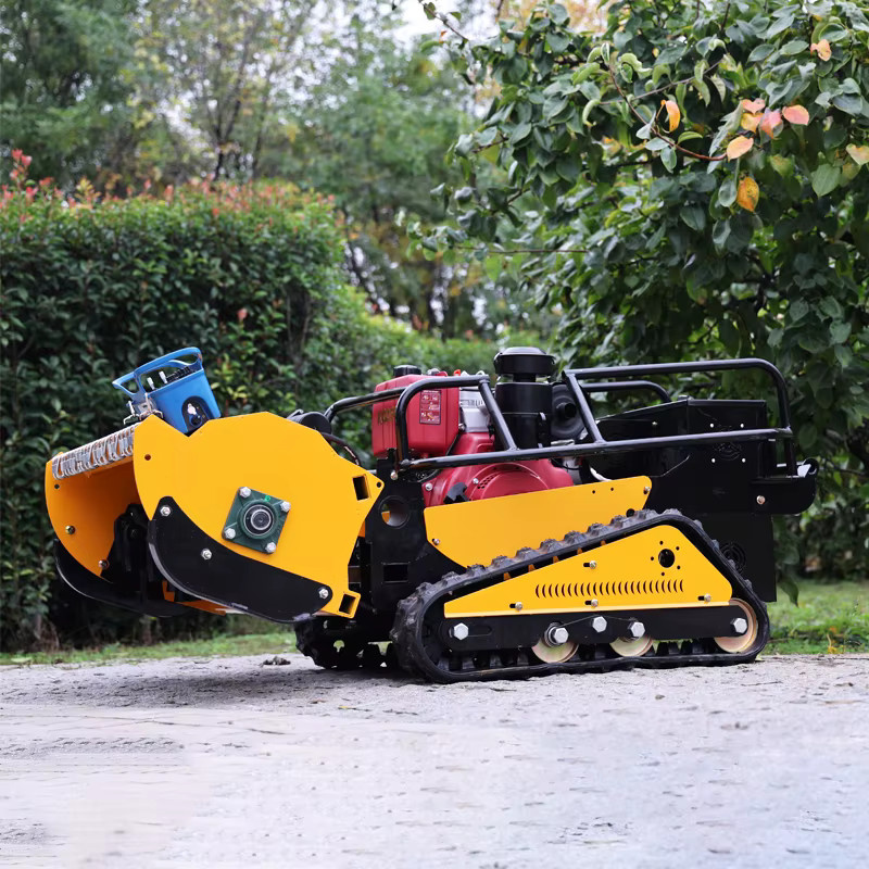 TONGZHONG Allterrain Intelligenter Ferngesteuerter Rasenmäher mit Motor in Gelb für Landwirtschaft und Forstwirtschaft - Bild 3