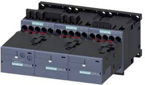 Siemens Stern-Dreieck-Kombination 3RA2416-8XF31-1BB4 mit 3 Schließern, 690 V/AC, grau - Bild 1