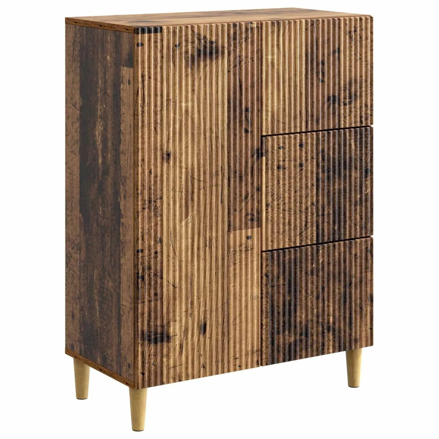 vidaXL Sideboard Vintage aus Holzwerkstoff in Braun, B/T/H: 66 x 34,5 x 90 cm - Bild 2