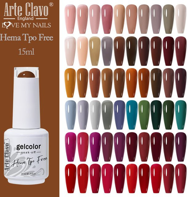 Arte Clavo Hema Free Gel Nagellack, Matt, 15 ml - Bild 1