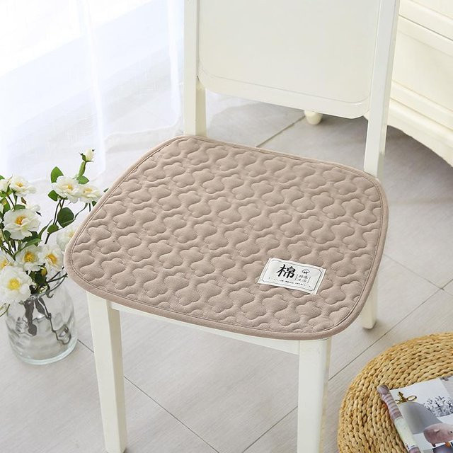 Hufeisenförmiges Stuhlkissen von Yiran Furniture in Beige, halbkreisförmiges Sitzkissen aus Polyester für Esszimmerstühle und Hocker, Breite: 43 cm, Tiefe: 45 cm - Bild 1