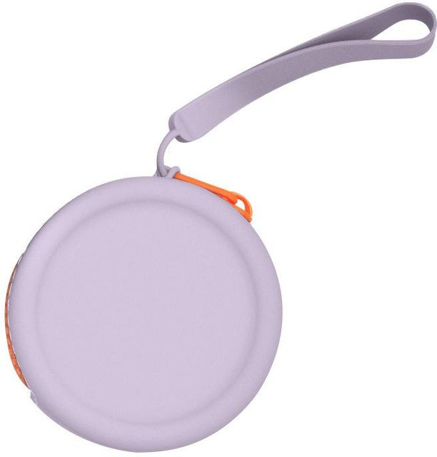 Binchi Outdoor Product Runde Silikon-Aufbewahrungstasche für Münzen, Datenkabel und Ohrhörer in Lichtlila - Bild 1