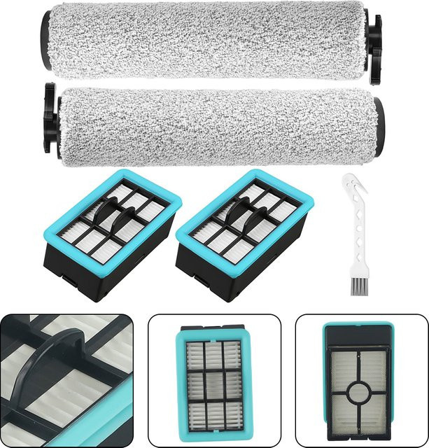 Bissell Ersatzbürsten und Filter Set für CrossWave 3831 HF2 3845 Staubsauger Zubehör - Bild 1
