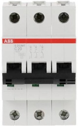ABB S203MT-C20 Sicherungsautomat 20A 400V MCB - Bild 1