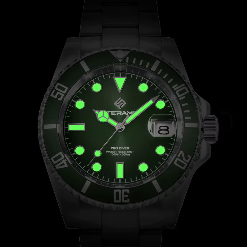 LIGE Armbanduhr Automatik, Edelstahl, Saphirglas, Herren, Schwarz - Bild 3