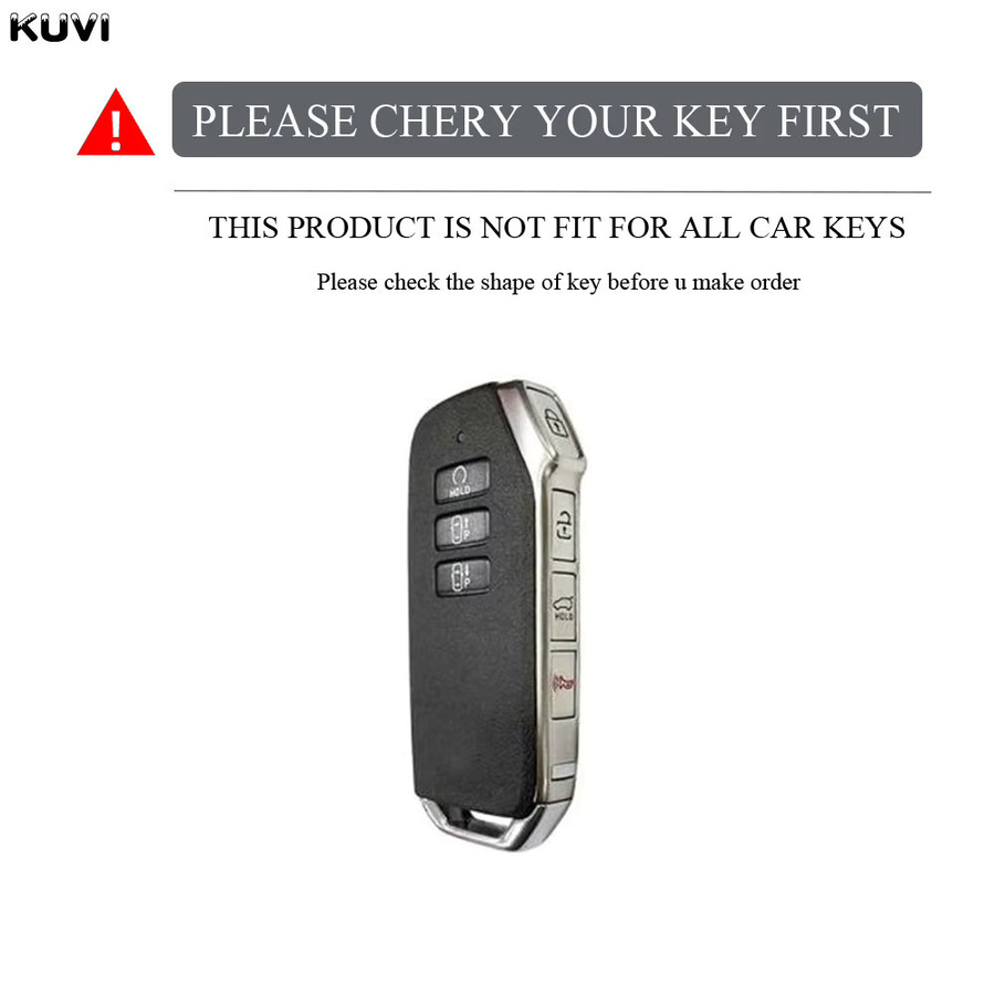 Kuvi TPU Schlüsselgehäuse Abdeckung für Kia Sportage Niro Hybrid Sorento MQ4 EV6 GT-Line K8 V6 in Schwarz - Bild 2