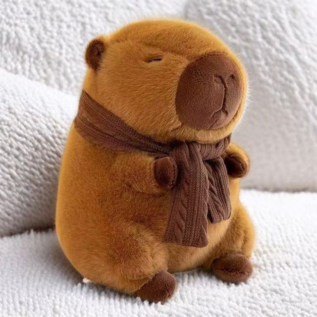Capybara Plüschtier mit abnehmbarem Schal, ab 14 Jahren - Bild 1