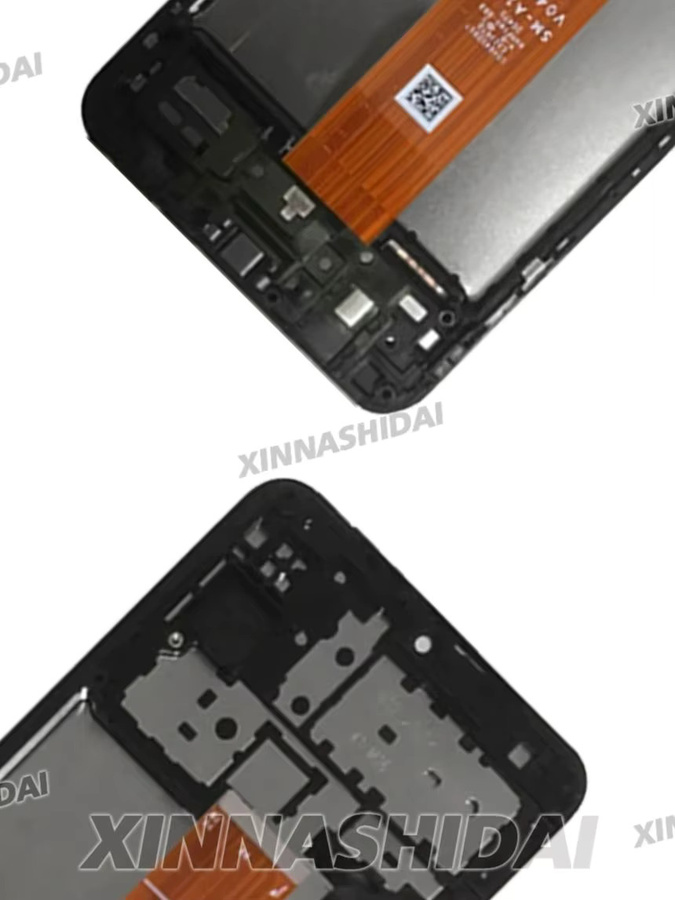 Samsung Galaxy M12 LCD-Display Touchscreen-Digitizer-Baugruppe mit Rahmen in Schwarz - Bild 4