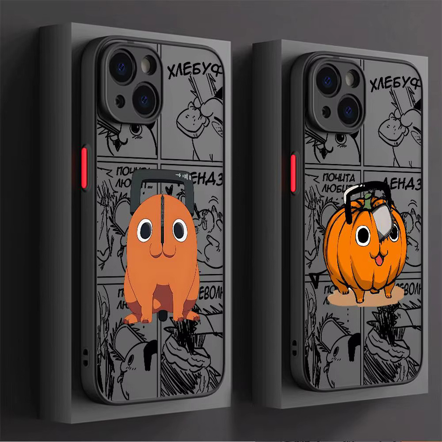 Handyhülle für Apple iPhone 15 Pro Max 14 13 12 11 Pro XR SE 7 8 mit Anime Chainsaw Man Bochita Design in Matt - Bild 2