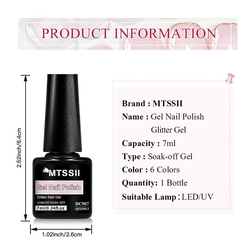 Mtssii Nagellack, Milchig-Weiß Rosa, 7 ml - Bild 2