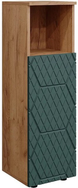 Vicco Midischrank Irma Eiche Grün Gold B/T: 30 x 30 cm, Höhe: 95 cm - Bild 2