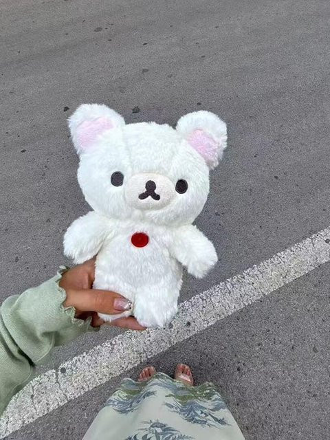 Rilakkuma Langhaar-Serie Plüschtierpuppe, Brauner Bär, Weißer Bär, ab 14 Jahren - Bild 1