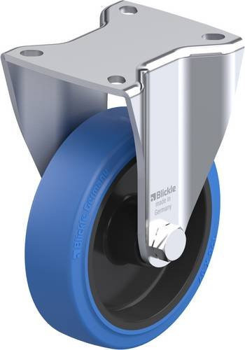 Blickle Bockrolle BH-POEV 125XR-1-SB aus verzinktem Stahl mit Rad-Durchmesser 125 mm und einer Tragfähigkeit von max. 250 kg - Bild 1