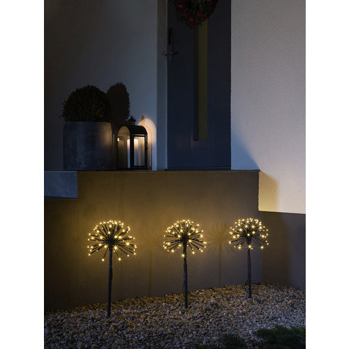Konstsmide LED-Spießleuchten 3er Set Außen-Dekobeleuchtung Schwarz aus Kunststoff mit 3,6 W - Bild 3