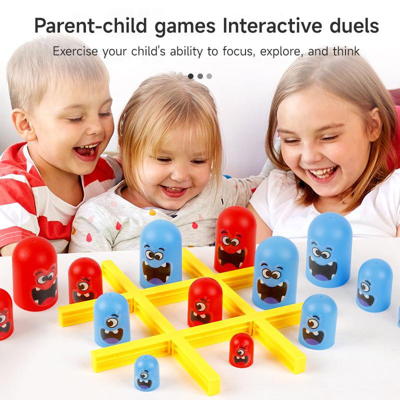 Linyi toy Tic Tac Toe Brettspiel bunt / mehrfarbig ab 3-8 Jahre - Bild 3