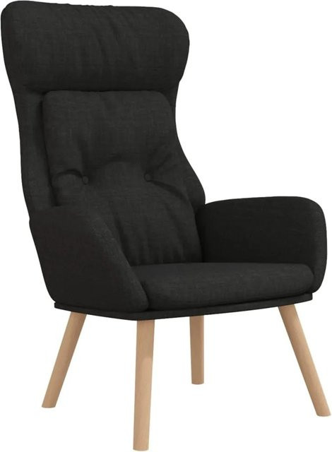 vidaXL Relaxsessel Modell 48 in Schwarz aus Stoff mit Armlehnen - Bild 1