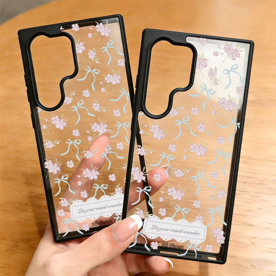 Matte und stoßfeste Blumen-Handyhülle für Samsung Galaxy S26 Ultra, S25, S24, S23 und A-Serie in Multicolour - Bild 3
