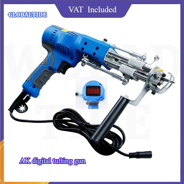 AK-V 2-in-1 Bürstenlose Tufting-Pistole für Schnitt- und Schlingenflor in Blau - Bild 1