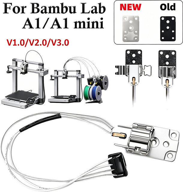 Bambu Lab Hotend Heizbaugruppe Kit für A1 und A1 Mini, 300 °C schnellheizendes All-in-One Hotend aus gehärtetem Stahl - Bild 1