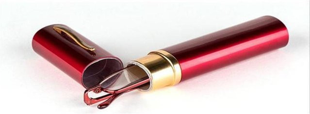 Eso Vision Mini Lesebrille, Metall, Rund, Schwarz Pink, Unisex - Bild 1