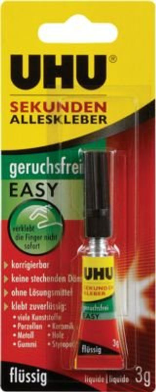 UHU EASY Sekundenkleber geruchsfrei flüssig 3g - Bild 2