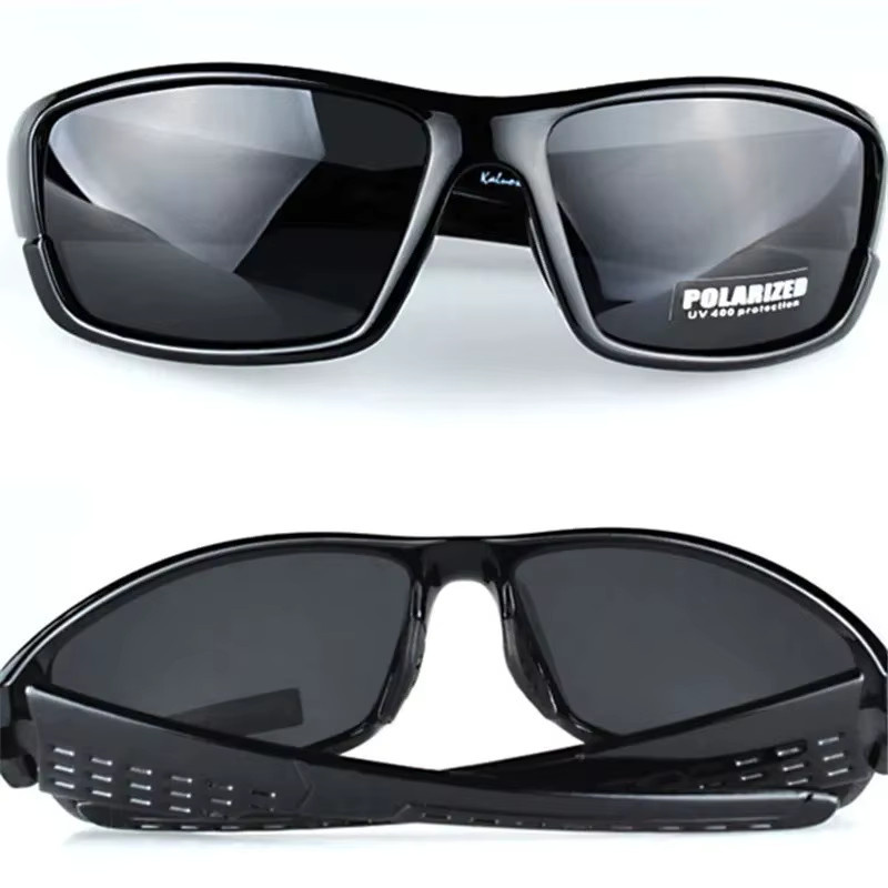 MDOD Sportsonnenbrille, Vollrand, Schwarz, Kunststoff, Unisex, polarisiert - Bild 2