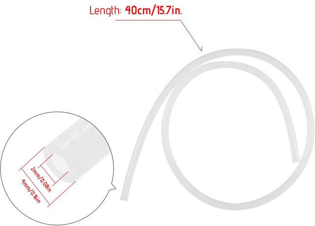Creality PTFE-Teflon-Bowdenschlauch für Ender-3 3D-Drucker, Weiß, Innendurchmesser: 2 mm, Außendurchmesser: 4 mm, Länge: 40 cm, passend für 1,75 mm Filament - Bild 1