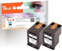 Peach Tinte Doppelpack Schwarz für HP 301 CH561EE Tintenpatronen für Inkjet-Drucker - Bild 1