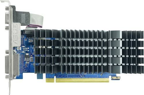 Asus GeForce GT 710 Grafikkarte mit 2GB GDDR5-RAM, passiv gekühlt, Schwarz - Bild 1