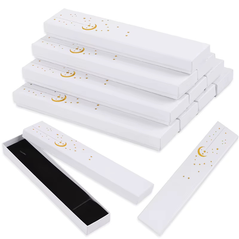 ZQNYCY Ramadan Geschenkboxen mit Mond und Sternen für Eid Mubarak Schmuck und Armband als Islamische Party Dekoration in Weiß - Bild 4