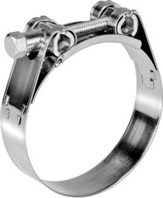 NORMACLAMP Gelenkbolzen-Schelle M168/30SK W2 in Silber, Spannweite: 162-174 mm - Bild 1