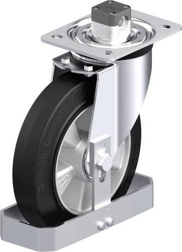 Blickle L-ALEV 200K-CS11-FS Stahlblech-Lenkrolle in Schwarz und Grau mit 200 mm Rad-Durchmesser und 400 kg Tragfähigkeit - Bild 1