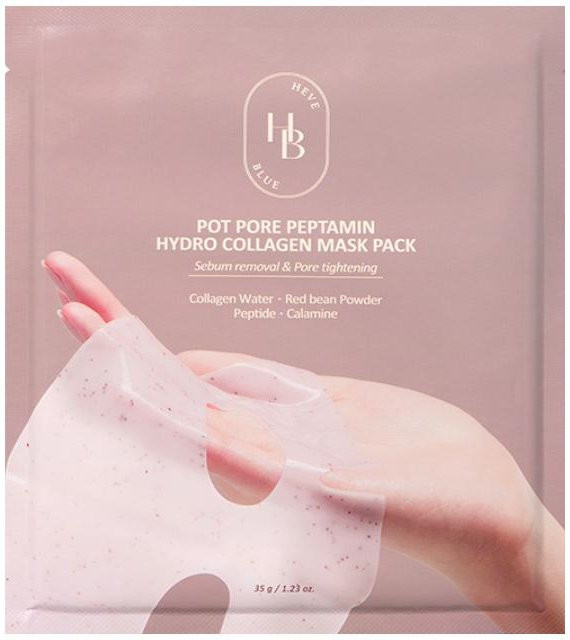 HEVE BLUE Pot Pore Peptamin Hydro Kollagen Maske, 4 x 35g, Unisex - Bild 1
