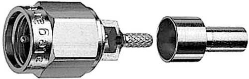 Telegärtner SMA-Steckverbinder Stecker gerade, silber, 50 Ohm - Bild 1