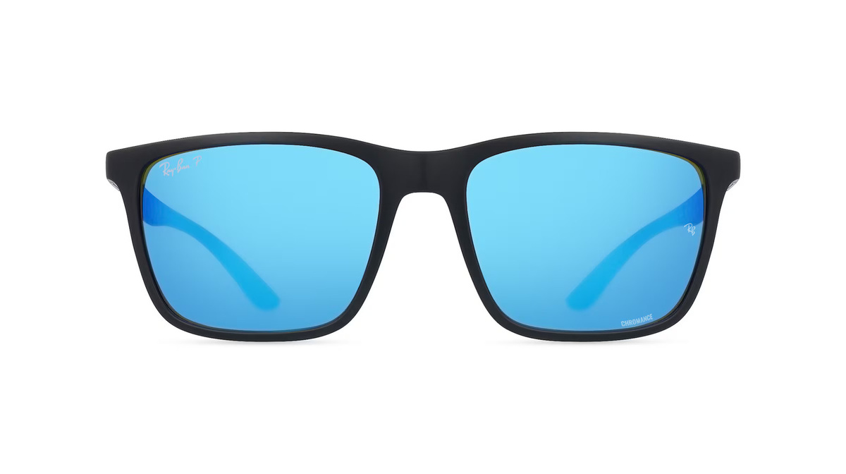 Ray-Ban RB4385 Sonnenbrille, Vollrand, Quadratisch, Kunststoff, Schwarz, Herren - Bild 1