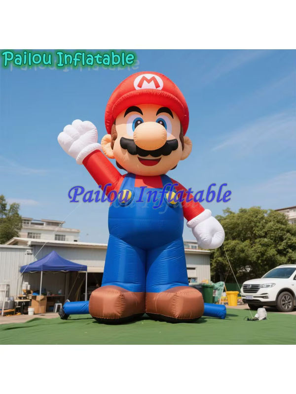 Aufblasbare Mario Werbe-Dekoration von Potdemiel für Events und Partys, mehrfarbig - Bild 1