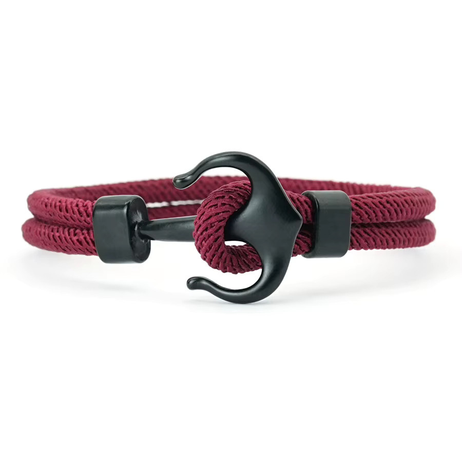 Noter Herren-Ankerarmband, Schwarz - Bild 3